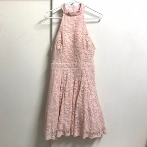 Barbie Baby Pink Halter Prom Dress